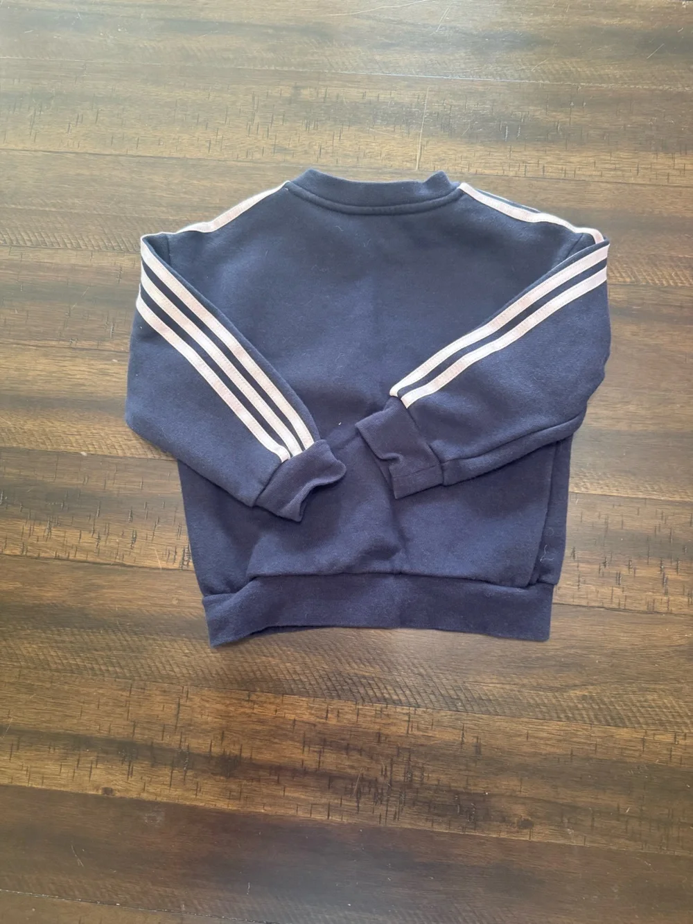 Adidas Navy and Pink Girls Two-Piece Track Set - Sweatshirt & Leggings
